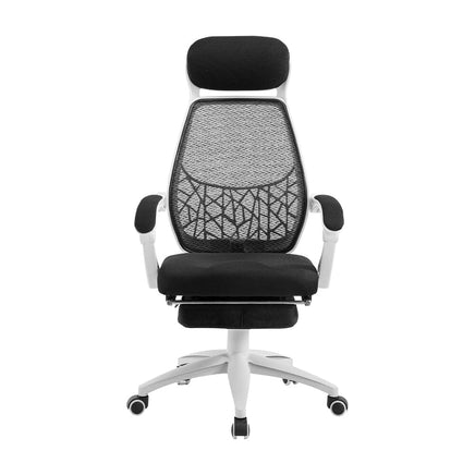 Artiss Mesh Office Chair Recliner Black White Furniture Kings Warehouse 
