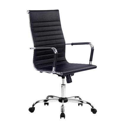 Artiss Office Chair Conference Chairs PU Leather High Back Black Furniture Kings Warehouse 