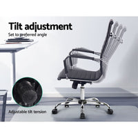 Artiss Office Chair Conference Chairs PU Leather High Back Black Furniture Kings Warehouse 