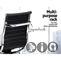 Artiss Office Chair Drafting Stool Leather Chairs Black Furniture Kings Warehouse 