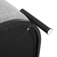 Artiss Ottoman Foot Stool Square Linen Grey Furniture Kings Warehouse 