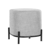 Artiss Ottoman Foot Stool Square Linen Grey Furniture Kings Warehouse 