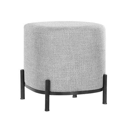 Artiss Ottoman Foot Stool Square Linen Grey Furniture Kings Warehouse 