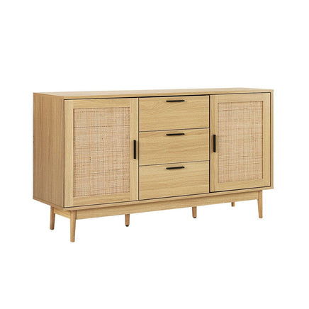 Artiss Rattan Buffet Sideboard - BRIONY Oak Furniture Kings Warehouse 