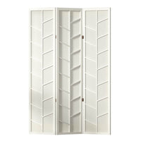 Artiss Room Divider Screen Privacy Wood Dividers Stand 3 Panel Archer White Kings Warehouse 