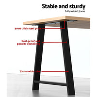 Artiss Set of 2 Table Legs Coffee Dining Table Legs DIY Metal Leg 72X50cm 2023 Home Refresh Kings Warehouse 