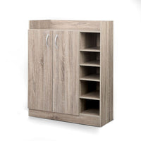 Artiss Shoe Rack Cabinet 21 Pairs Adjustable Shelves Pine Clair Furniture Kings Warehouse 