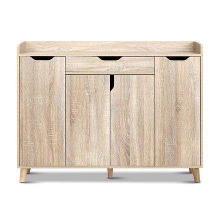 Artiss Shoe Rack Cabinet 26 Pairs Adjustable Pine Cissy Furniture Kings Warehouse 
