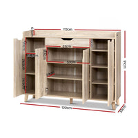 Artiss Shoe Rack Cabinet 26 Pairs Adjustable Pine Cissy Furniture Kings Warehouse 