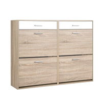 Artiss Shoe Rack Cabinet 36 Pairs Adjustable Shelves Pine Sara Furniture Kings Warehouse 