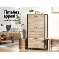 Artiss Shoe Rack Cabinet Adjustable Shelves 24 Pairs Tim Furniture Kings Warehouse 