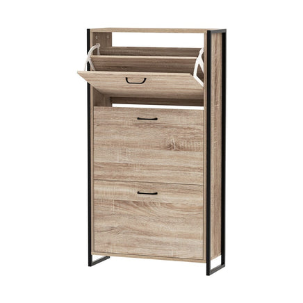 Artiss Shoe Rack Cabinet Adjustable Shelves 24 Pairs Tim Furniture Kings Warehouse 