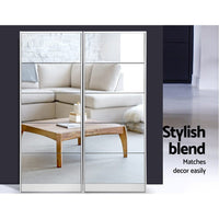 Artiss Shoe Rack Cabinet Mirror 25 Pairs White Furniture Kings Warehouse 