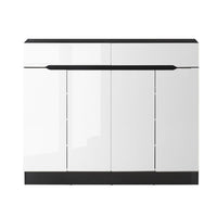 Artiss Shoe Rack Cabinet Storage 120cm w/ Drawer - White Lydia Home & Garden Kings Warehouse 
