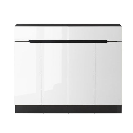 Artiss Shoe Rack Cabinet Storage 120cm w/ Drawer - White Lydia Home & Garden Kings Warehouse 