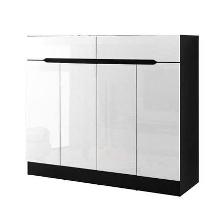 Artiss Shoe Rack Cabinet Storage 120cm w/ Drawer - White Lydia Home & Garden Kings Warehouse 