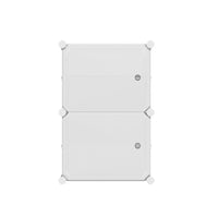 Artiss Shoe Rack DIY Set of 2 Storage Cube Stackable White Furniture Kings Warehouse 