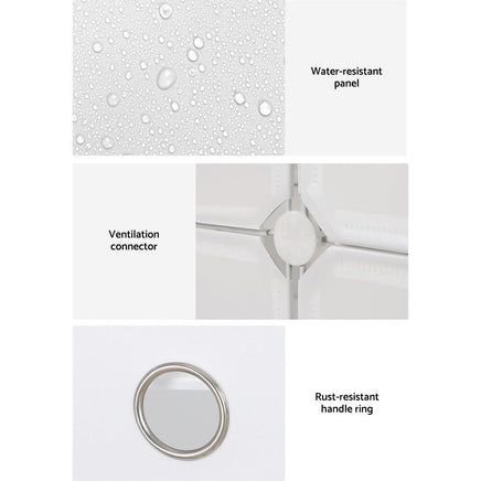 Artiss Shoe Rack Storage Cabinet DIY 15 Storage Cube Stackable White Furniture Kings Warehouse 