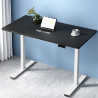 Artiss Standing Desk Motorised Dual Motor 120CM Black Furniture Kings Warehouse 