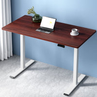 Artiss Standing Desk Motorised Dual Motor 120CM Walnut Furniture Kings Warehouse 