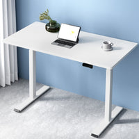 Artiss Standing Desk Motorised Dual Motor 120CM White Furniture Kings Warehouse 