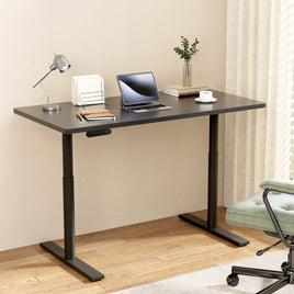 Artiss Standing Desk Motorised Electric Dual Motor Black 140CM Furniture Kings Warehouse 