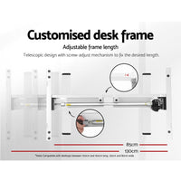 Artiss Standing Desk Sit Stand Motorised Height Adjustable Frame Only White Kings Warehouse 