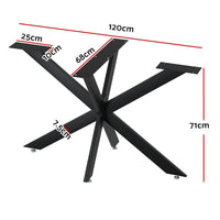 Artiss Starburst Table Legs Coffee Dining Table Legs DIY Metal Leg 120X68cm End of Year Clearance Sale Kings Warehouse 