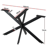 Artiss Starburst Table Legs Coffee Dining Table Legs DIY Metal Leg 150X78cm End of Year Clearance Sale Kings Warehouse 