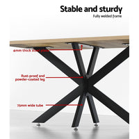 Artiss Starburst Table Legs Coffee Dining Table Legs DIY Metal Leg 150X78cm End of Year Clearance Sale Kings Warehouse 