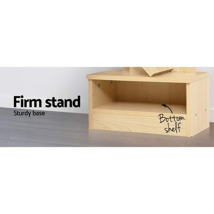 Artiss Tree Bookshelf 7 Tiers - ECHO Oak Furniture Kings Warehouse 