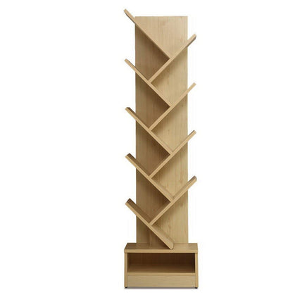 Artiss Tree Bookshelf 9 Tiers - ECHO Oak Furniture Kings Warehouse 