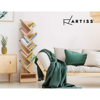 Artiss Tree Bookshelf 9 Tiers - ECHO Oak Furniture Kings Warehouse 