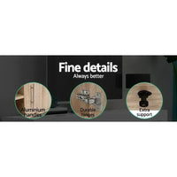 Artiss TV Cabinet Entertainment Unit 140cm Oak Ken Furniture Kings Warehouse 