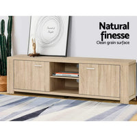 Artiss TV Cabinet Entertainment Unit 160cm Pine Maxi Furniture Kings Warehouse 
