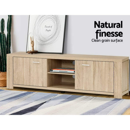 Artiss TV Cabinet Entertainment Unit 160cm Pine Maxi Furniture Kings Warehouse 