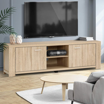Artiss TV Cabinet Entertainment Unit 160cm Pine Maxi Furniture Kings Warehouse 