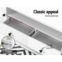 Artiss TV Cabinet Entertainment Unit 160cm White Kubi Furniture Kings Warehouse 