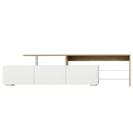 Artiss TV Cabinet Entertainment Unit 180cm Wood White James Furniture Kings Warehouse 