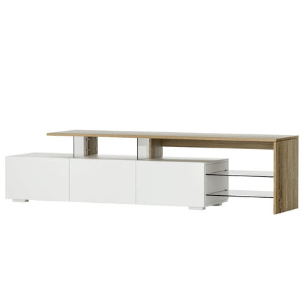 Artiss TV Cabinet Entertainment Unit 180cm Wood White James Furniture Kings Warehouse 