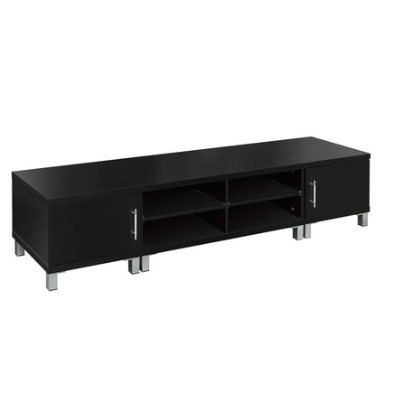 Artiss TV Cabinet Entertainment Unit 190cm Black Danson Furniture Kings Warehouse 