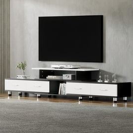 Artiss TV Cabinet Entertainment Unit Extendable 160CM To 220CM Furniture Kings Warehouse 