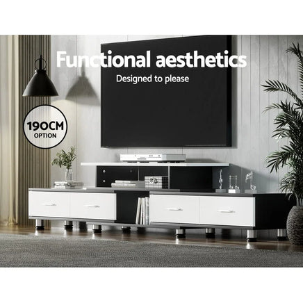 Artiss TV Cabinet Entertainment Unit Extendable 160CM To 220CM Furniture Kings Warehouse 