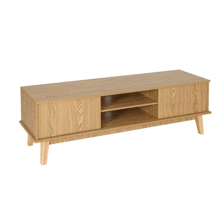 Artiss TV Cabinet Entertainment Unit Stand Storage Shelves TV Unit 140CM Furniture Kings Warehouse 