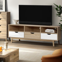 Artiss TV Cabinet Entertainment Unit Stand Wooden Storage 140cm Scandinavian Furniture Kings Warehouse 