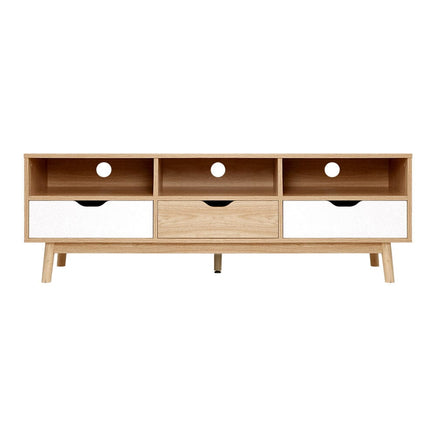 Artiss TV Cabinet Entertainment Unit Stand Wooden Storage 140cm Scandinavian Furniture Kings Warehouse 