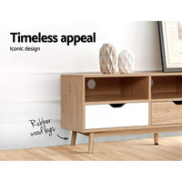 Artiss TV Cabinet Entertainment Unit Stand Wooden Storage 140cm Scandinavian Furniture Kings Warehouse 