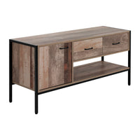 Artiss TV Stand Entertainment Unit Storage Cabinet Industrial Rustic Wooden 120cm Furniture Kings Warehouse 