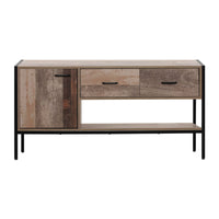 Artiss TV Stand Entertainment Unit Storage Cabinet Industrial Rustic Wooden 120cm Furniture Kings Warehouse 