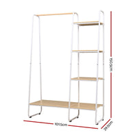 Artiss Wardrobe Clothes Rack Airer Coat Stand 150cm Home & Garden Kings Warehouse 